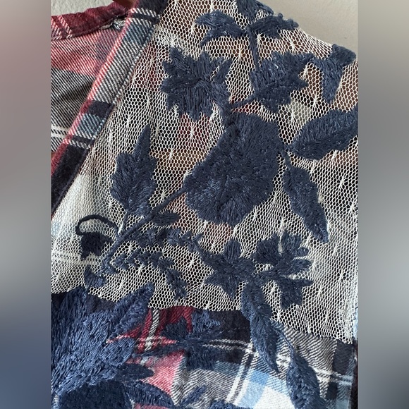 🟡2/30$ | Zara | Soft embroidery checkered top - Picture 7 of 12